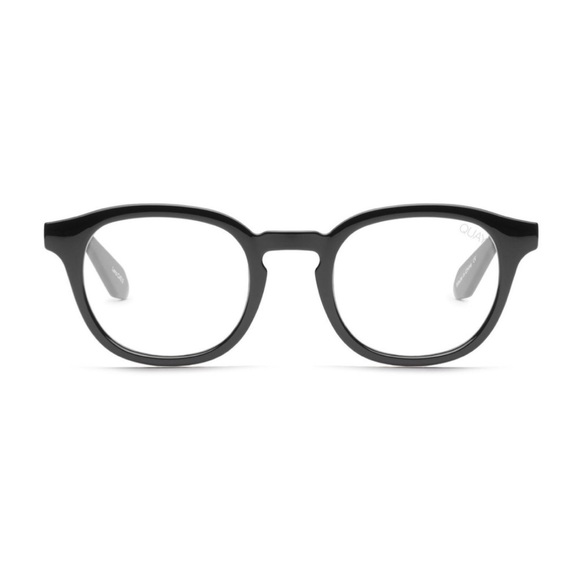 QUAY Walk On Blue Light Glasses Black Frame Bluelight Blocking Lens Unisex NWT - Picture 2 of 7